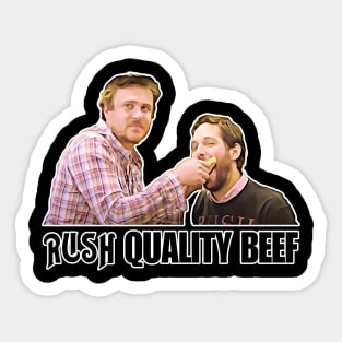 Rush - Sidney Fife and Peter Klaven - Quality Beef! Sticker